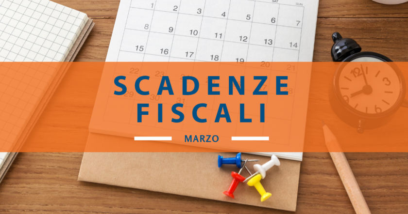 Scadenze fiscali marzo 2019: tutte le date a segnare sul calendario