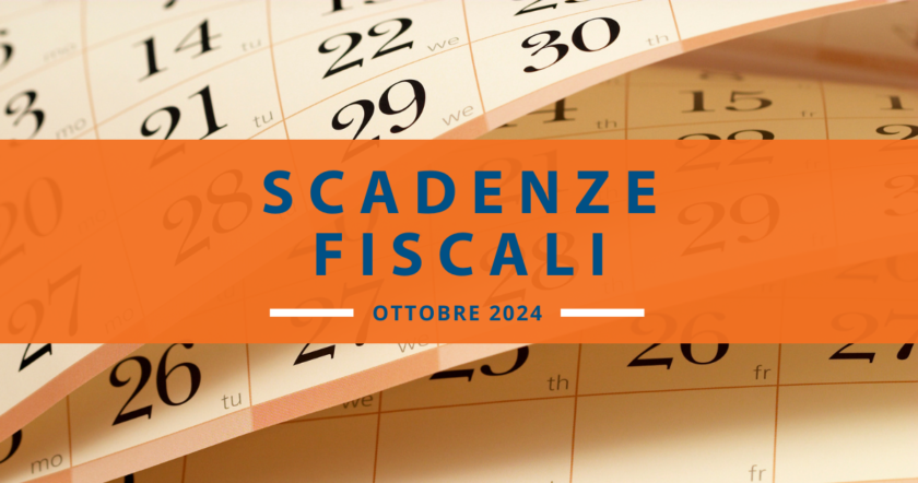 Calendario delle scadenze fiscali di ottobre: ecco le date principali